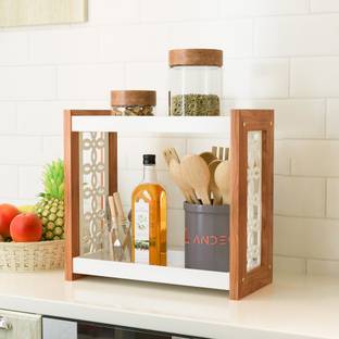 AnDecy Containers Kitchen Rack Wood