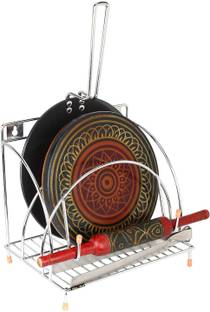 Kitchenify Chakla/Belan Kitchen Rack Steel Stainless Steel Chakla Belan Tawa Stand Holder