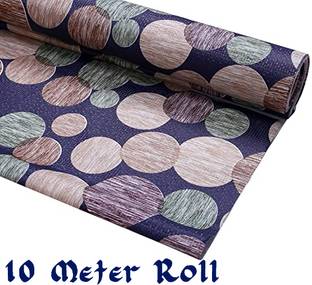 Best Buy Collection 10 Meter Blue Circle design Roll for Almirah, Drawer, Wardrobe Shelf ,Kitchen