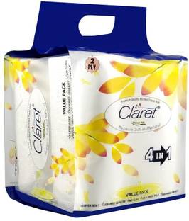 CLARET Hygenic Soft & Natural 4in1 Kitchen Towel 2-Ply | 100 Pulls | Pack of 1