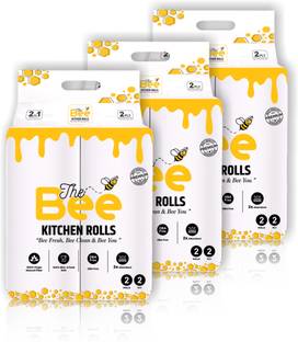 The Bee Kitchen Roll 2 Ply, 2x70 Pulls (Pack of 3)