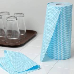 rollinhub Non-Woven Reusable Kitchen Towel Roll, Highly Absorbent s03fg { Pack of 1 }