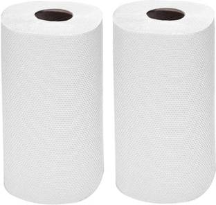 VOIISH 4-Ply Kitchen Tissue Roll OBA-Free, Safe for Skin, Highly Absorbent (Pack of 2)