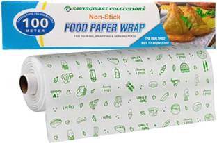 SAVINGMART COLLECTIONS FOOD WRAP 100 MTR BUTTER PAPER | ROTI WRAP| FOIL WRAP| PAPER WRAP