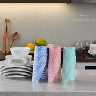 Liftoff Durable Pack of 3 Kitchen Tissue roll - Washable and Reusable 80sheet/roll w03v