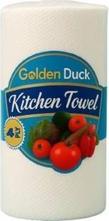 Golden Duck Premium Kitchen Tissue Jumbo Roll - Ultra Soft Kitchen Paper Roll
