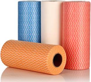 Anshika World Non Wooven Fabric Disposable Handy Wipe Cleaning Cloth Roll (1pc)