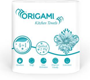 Origami Kitchen Roll pack of 4, 60 Pulls each 2 ply
