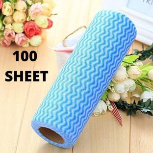 KedarKantha (100 Wipes per roll) Reusable Wipes Roll Cloth Cleaning Cloth Kitchen Towels