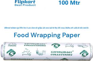 SAVINGMART COLLECTIONS 100 METER |FOOD WRAPPING PAPER MULTI PRINT| BUTTER PARCHMENT | ROTI PARATHA WRAP