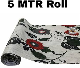 ROYAL-NEST 5 Meter Rectangular Long Shelf Liner Gray Color, Size - 45 x 500 cm