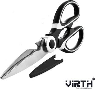 Virth Heavy Duty Stainless Steel Cooking Shears for Cutting Meat, Food, Fish Stainless Steel All-Purpose Scissor