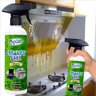 Ozxiee Chimney & Grill cleaner Spray Remove Oil/grease/stains Effective Kitchen Cleaner Kitchen Cleaner