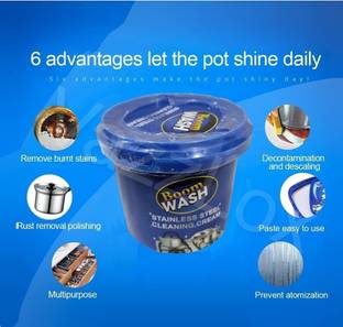 FGG Boom Wash Stainless Steel Cleaning Cream Kitchen Cleaner Kitchen Cleaner Powder Drain Opener
