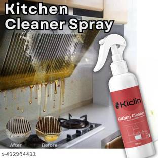 kiclin Kitchen Cleaner Spray for Oil & Grease Stain Remover, All Surface Cleaning Spray Kitchen Cleaner