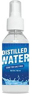 WATER CLINIC Distilled Water With 0 TDS / Salt Free Water in Mist Spray Bottle (100ml) Kitchen Cleaner