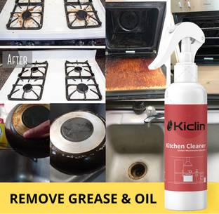 kiclin kitchen chimney and gas stove top for heavy oil stain remover spray Kitchen Cleaner