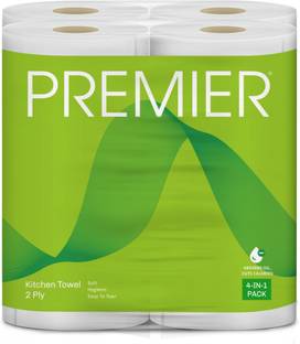 Premier Kitchen Towel 4-in-1 Pack, 2-Ply � Strong, Soft, Highly Absorbent, and Hygienic