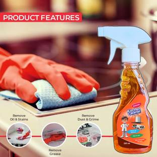 kiclin Chimney Cleaner Spray & Kitchen Degreaser |Grease stain remover Kitchen Cleaner