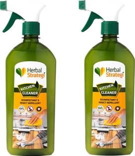 HERBAL STRATEGI Kitchen Cleaner Spray Non Toxic 100% Herbal Kitchen Cleaner
