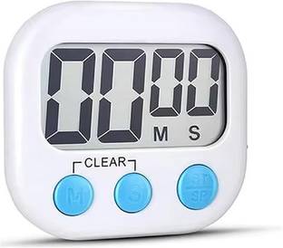 MMTSWorld Digital Kitchen Timer & Stopwatch, Countdown Large Digits,Loud Alarm for Cooking Digital Kitchen Timer