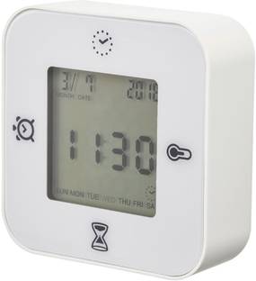 IKEA 50277005(Clock/thermometer/alarm/timer, white) Digital Kitchen Timer