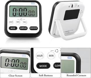 Vortipu Digital Black Clock