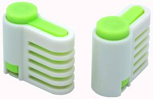 SYGA Set of 2 DIY Cake Slicer, Stratification Auxiliary, Bread Slice, Toast Cut, 5 Layers Leveler Slicer, Kitchen Fixator Tool (Green) Kitchen Tool Set