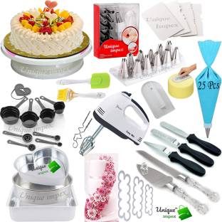 Unique Impex cake baking set combo - cake making materials combo set with blender Kitchen Tool Set