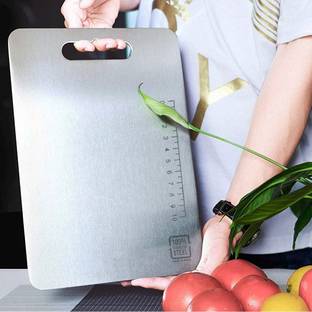 Redsky SS Chopping Board 31cmx 21cm Stainless Steel Chopping Board Kitchen Tool Set