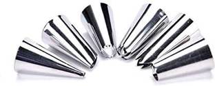 Bakeazy Reusable Piping Bag Tips with Steel Nozzles Set for Cake Icing Decoration Kitchen Tool Set