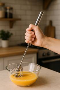 KUBER INDUSTRIES Stainless Steel Automatic Hand Blender for Kitchen|Silver Kitchen Tool Set