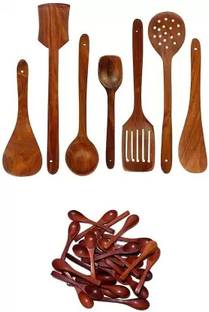 Ruby Perl Wooden Spatula Cooking Serving Tools Kitchen Tool Set