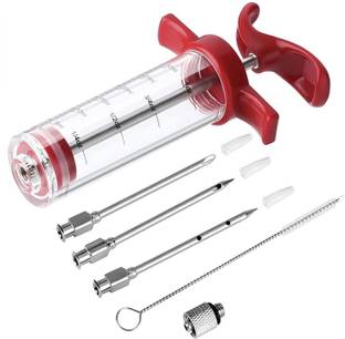 Praxon Marinades Injector for Meats with 1oz Large Capacity Easy to Use & Clean Kitchen Tool Set