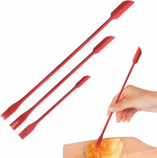 HomeFast Mini Silicone Spatula Set Rubber Spatula Double Ended Makeup Jar Scraper Kitchen Tool Set