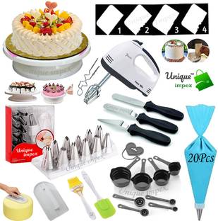 Unique Impex cake baking set cake making materials with blender Kitchen Tool Set
