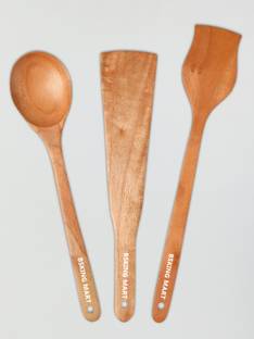BSKING MART Neem Wooden Spatula Kitchen Tool Set