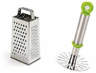 SRYFIT Potato Masher and kaddu kas Combo Set Kitchen Tool Set