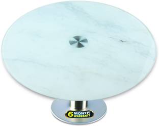 iBELL CK730FN Rotating Cake Stand, Premium Glass SS Revolving Decorating Turntable Kitchen Tool Set