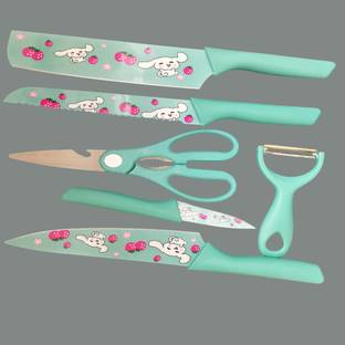 JUXEY Printed Knife Set Of 6 (Multicolor) Kitchen Tool Set
