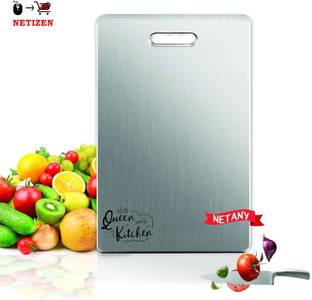 netizen Quality Stainless Steel Rectangle Chopping Board for Home Use - 21 * 31 cm Kitchen Tool Set
