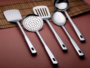 HOMFRO Premium Stainless Steel Kitchen Tools Set for Cooking, Set of 5 Kitchen Tool Set