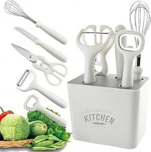 SeaRegal 6pcs Kitchen Gadgets Set,Kitchen Scissors, Kitchen Utensils Set with Holder Kitchen Tool Set