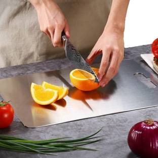 Redsky Metal Cutting Kitchen, Heavy Duty Choping-Board Vegetable, Fruit Cutter Stainless Steel Cutting Board