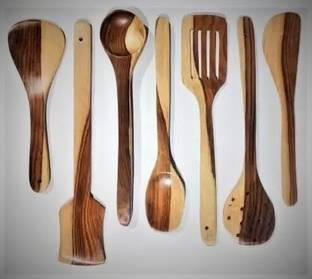 AAANS HANDICRAFTS No Harmful Polish | Naturally Non-Stick | Handmade Kitchen Tool Set