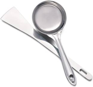 Dynore Stainless Steel Dosa Spatula And Dosa Ladle With Flat Base Kitchen Tool Set