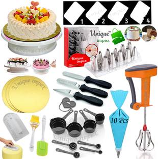 Unique Impex cake making materials combo set with blender Kitchen Tool Set