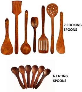 Ruby Perl Wooden Spatula Cooking Serving Tools Kitchen Tool Set