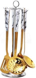 D-mark Utility Kitchen Utensils Cookware Set with Storage Stand Rack for Home Kitchen Tool Set