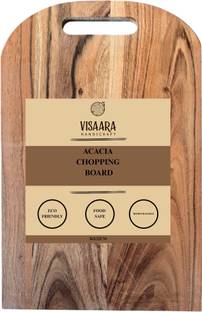visaara handicraft Visaara Handicraft Acacia Wood Chopping & Cutting Board For Kitchen| 36cm x 22cm Kitchen Tool Set